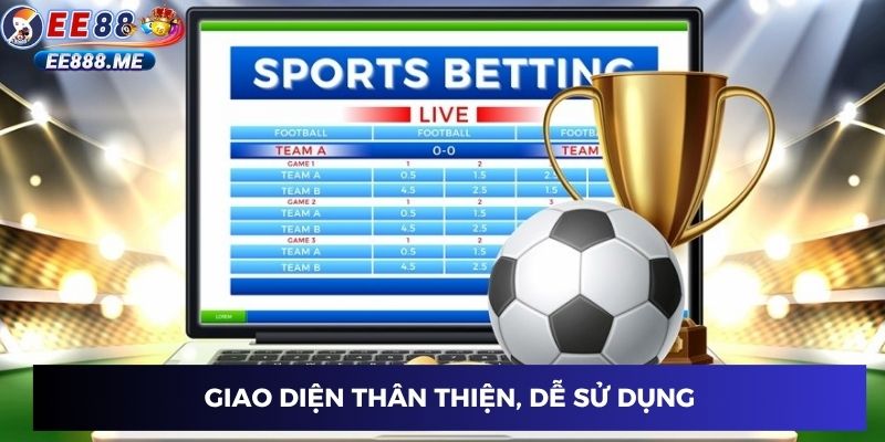 Giao diện dễ tiếp cận và sử dụng thuận tiện